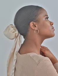 BEAUT BUNS Mulberry Silk Hair Bun Cover in Champagne, 100% Mulberry Silk  Hair Bun Scarf, Bun Holder, Silk Hair Protection Accessory