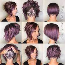 This haircut has a softer angle than other inverted bob cuts and adds an undercut to keep hair off of the neck. Pin On Hair1