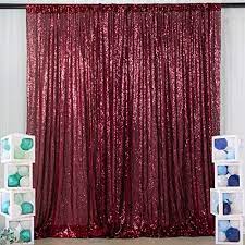 Buy top selling products like brent grommet 100% blackout window curtain panel and sun zero® mariah room darkening grommet window curtain panel. Burgundy Sequin Photo Backdrop Curtains 4ftx6ft Maroon Sequin Fabric Photography Background Wine Shimmer Sequin Backdrop Curtain Wedding Pics Backdrop 0330s Buy Online At Best Price In Uae Amazon Ae