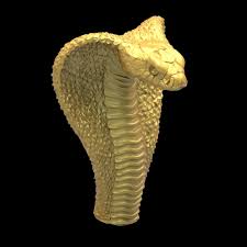 Cobra Head 3d Print Model Snake Art Egyptian Goddess Art Print Models