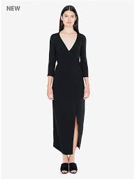 Crepe Julliard Wrap Dress Dresses American Apparel Dress American Apparel