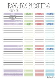 Financeexcel Paycheck Budget Budget Printables Budgeting