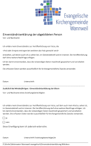 Unterstützend kann ein muster für eine einverständniserklärung, etwa aus dem internet, herangezogen werden. Einverstandniserklarung Zur Veroffentlichung Von Fotos
