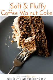 Soft And Fluffy Coffee Walnut Cake Recipe Coffee And Walnut Cake Walnut Cake Date And Walnut Cake