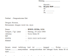 Surat pengunduran diri guru smk/sma. Wacana Terkini Contoh Surat Pengunduran Diri Guru Dari Sekolah Format Word