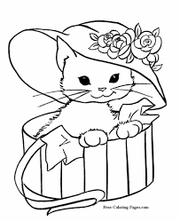 Give your little cat lover something to be entertained: Coloring Pages Of Cats