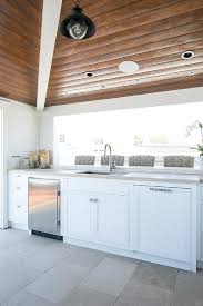 Gray Shiplap Outdoor Kitchen Cabinets Design Ideas