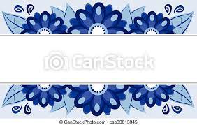 Cornice fiori ortensie blu sfondo bianco vista piana laica. Blu Cornice Fiori Mezzo Blu Giu Fiori Striscia Cornice Bianco Canstock