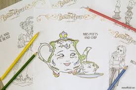 Potts and wardrobe are admiring her new dress. Elegant Beauty And The Beast Coloring Pages To Print