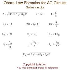 Resultado De Imagem Para Electronic Formulas Cheat Sheet Electricidad Y Electronica