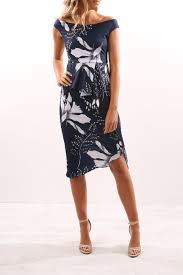 Floral Gazing Off Shoulder Peplum Dress Navy Fashion 40 Fashion Women Over 50 Womens Fashion