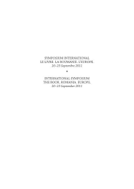 Symposium International Le Livre La Roumanie L