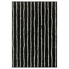 Black Amd White Rug Gorlose Rug Low Pile Black White Ikea Ikea Rug Rugs On Carpet White Rug
