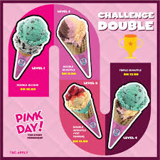 It is loved by the local as baskin robbins malaysia serves the best selection of ice cream. Baskin Robbins Show Pink To Get 31 Discount Double Scoops Deal Every Wednesday