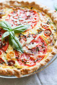 Savory Zucchini Tomato And Basil Pie Girl On The Range Recipes Veggie Dishes Vegetable Pie