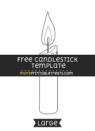 Black And White Candlesticks Clipart Free Candlestick Template Large Template Printable Templates Candlesticks