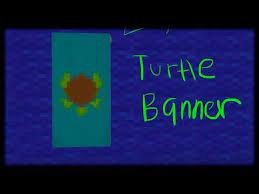 Minecraft Pe How To Make A Turtle Banner Youtube Minecraft Banner Designs Minecraft Banners Banner