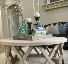 Large Wooden Farmhouse Coffee Table In 2020 Coffee Table Farmhouse Coffee Table Decor Decorating Coffee Tables