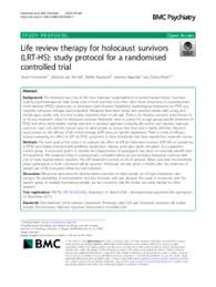 Just by the picture above, it seems as if danny green was being insensitive. Life Review Therapy For Holocaust Survivors Lrt Hs Study Protocol For A Randomised Controlled Trial Zurich Open Repository And Archive