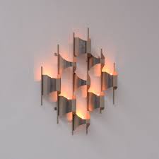 Limited time sale easy return. Sculptural Wall Mounted Candle Holder Vintage Design Point