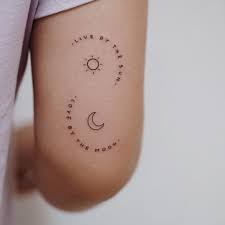 Love By The Moon Minimalist Tattoo Meaning Friend Tattoos Small Friend Tattoos