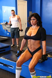 Fit Brunette Is Mixing Sex And Workout photos (Xo Rivera)  MILF Fox