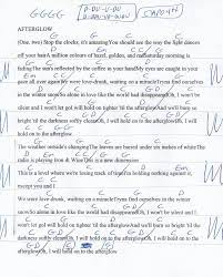 Afterglow Ed Sheeran Guitar Chord Chart Capo 4th Fret Guitar Chords And Lyrics Ukulele Chords Songs Ed Sheeran Guitar