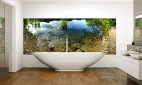 Tauchen Sie In Den See Xxl Glasbild Im Badezimmer Moderne Badezimmer Von Mitko Glas Design Modern Glas Homify Glasbilder Badezimmer Innenarchitekt