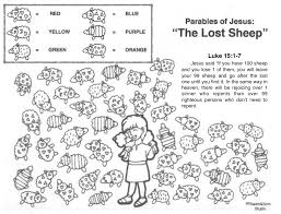 The lost sheep coloring page. Pin On Church