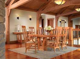 Sensitive to economic conditions, rago debuts real modern: 20 Craftsman Dining Rooms Featuring Natural Materials Home Design Lover Craftsman Dining Room Stickley Furniture Furniture