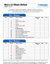 57 Prototypical Routine Exercise Chart For Gym