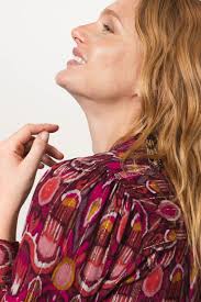 Rode blouse met print