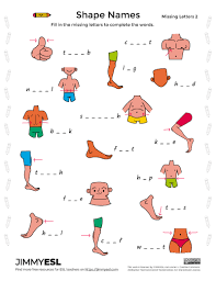 Free body parts word recognition worksheet printable created. Body Parts Esl Vocabulary Worksheets Flashcards Jimmyesl