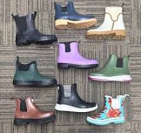 Custom Gum Boots Ankle Fashion Ladies Waterproof EVA Outsole chelsea Rubber Shoes Rain Boots for Women Wholesale