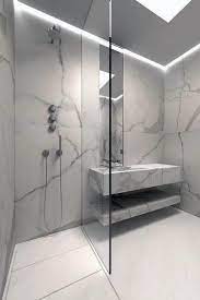 Enclosed in glass panels in a bathroom by trg architecture + interior design, this shower with a beveled square head is the height of luxury. Top 50 Best Modern Shower Design Ideas Walk Into Luxury