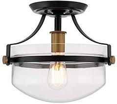Kira Home Zurich 12 Rustic Semi Flush Mount Ceiling Light W Glass Shade Antique Brass Accents In 2020 Ceiling Lights Flush Mount Ceiling Lights Flush Mount Ceiling