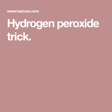 hydrogen peroxide trick improve health the cure funny gif