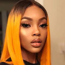 All of the hair is vibrant but even more so around the midway point which is when the. Best Straight Orange Ombre Wig Human Hair For African American Surprisehair