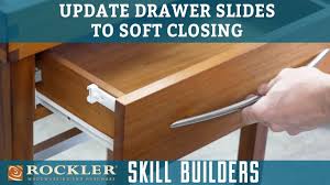 Large selection of bottom, center and side mount drawer slides. Update Drawer Slides With Soft Closers Rockler Skill Builders Youtube