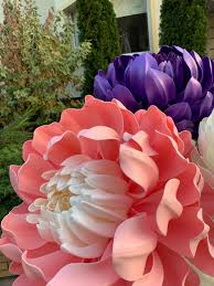 Giant Dahlia Flowers For Baby Shower Oversized Floral Photo Backdrop Large Flower Props Wedding Flower Backdrop Paper Flowers Wedding Flower Backdrop Wedding Giant Flowers