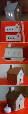 Fabriquer Une Maison En Carton Maison En Carton Maison De Noel Maisons En Papier