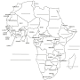 Africa political map from kidszoo.org