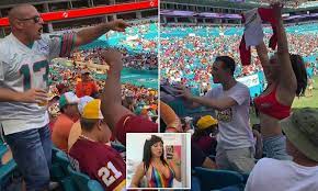 Miami Dolphins fan launches foul
