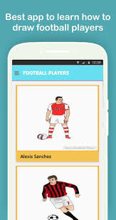 Draw out the shape of the football and then start sketching out the shape of the players legs. How To Draw Football Players Step By Step For Android Apk Download