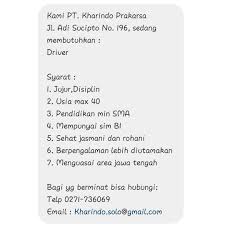 Lowongan kerja fasilitator aceh, loker driver aceh, loker di aceh barat. Lowongan Kerja 2020 Di Solo Archives Page 164 Of 172 Info Loker Solo