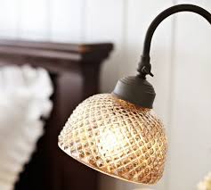 Pair with our small (small lamp base) or large (large lamp base) mix & match® shades (sold separately). Chloe Mercury Glass Task Table Lamp Pottery Barn