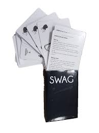 The card game invites players embody iconic heroes from the marvel universe as they battle to stop infamous villains from enacting their devious schemes. Swag A Seriously Fun Card Game Red Herring Games