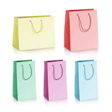 Blank Paper Bag Template Vector Set Multicolor Paper Bag 3d Realistic Shopping Or Gift Bag Mock Up With Handles Isolated 3d Background Bag Png And Vector Wit In 2020 Gift Bag