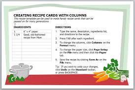 4x6 recipe templates for microsoft word. How To Make A Recipe Card In Word Image Of Food Recipe