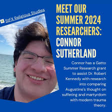 Congratulations to our StFX Religious Studies Summer Student Researchers, Connor  Sutherland and Demarquis Moss! Connor is working with Dr. Robert Kennedy